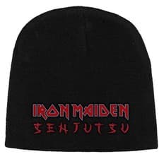 Image of Iron Maiden Beanie Hat Senjutsu Band Logo new Official Black