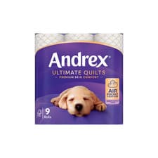 Image of Andrex Supreme Quilts Toilet Tissue - 9 Luxury Rolls