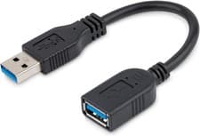 Image of StarTech.com 6in Short USB 3.0 Extension Adapter Cable 6 Inch/15 cm, Black