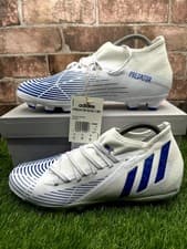 Image of Adidas Predator Edge.3 GY8057 Multi Ground Football Boots Men's UK 8 White Blue