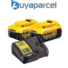 Image of Dewalt DCB182 2 x 4.0ah 18v XR Lithium Ion Li-Ion Batteries with DCB115 Charger