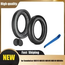 Image of 2Pcs Ear Pads for Sennheiser HD515 HD555 HD595 HD518 HD560s HD569 Headphones FS