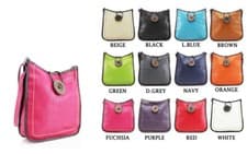 Image of Fashion Ladies Stitch Detail Button Cross Body Messenger Bag Women Shoulder 1036