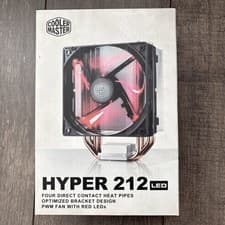 Image of Cooler Master Hyper 212 LED AMD Intel CPU Cooler 1600RPM 66CFM 120mm Red LED Fan