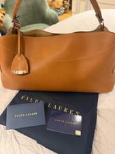 Image of The Ralph Lauren Calfskin Small Shoulder Bag