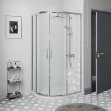 Image of Offset Quadrant Shower Enclosure 1000 x 800mm (Left Hand) - 8mm Thick Glass