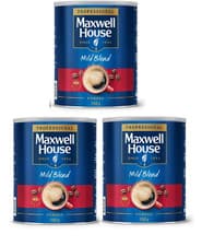 Image of 3 x Maxwell House Coffee Powder Mild Blend 750g