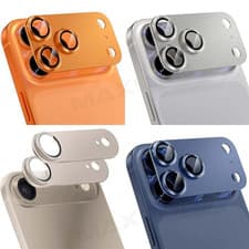 Image of UK Tempered Glass Metal Ring Camera Lens Protector For iPhone 17 Pro Max 17 Pro