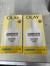 Image of 2 X Olay Complete Lightweight 3in1 Moisturiser Day lotion Sensitive SPF 15 100ml