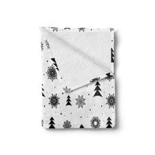 Image of Nordic Soft Flannel Fleece Throw Blanket Xmas Pine Trees Holiday