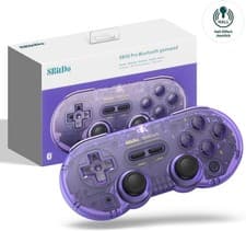 Image of 8Bitdo SN30 Pro Bluetooth Gaming Controller Hall Effect Joystick Wireless Purple
