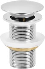 Image of Chrome Unslotted Basin Waste - Standard 1.1/4" Connection - Arty Bathrooms