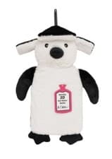 Image of Novelty 3D Hot Water Bottle Plush Removable Cover Penguin Gift New With Tags