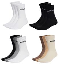 Image of adidas Socks Crew 3 pack performance Cotton Sports Mens Unisex 1st Class post
