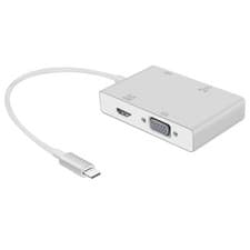 Image of 4 in 1 USB-C Type-C to 4K HDMI VGA DVI Converter USB 3.0 Port Hub Adapter Cable