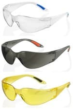 Image of Beeswift Safety Glasses Vegas Polycarbonate wrap Around Lens Clear, Grey, Yellow