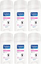 Image of 6 X 65Ml Sanex Dermo Invisible 24H Deodorant Stick (0% Parabens & Alcohol)