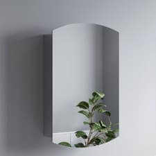 Image of Bathroom Single Door Mirror Stainless Steel Modern Cabinet Various Sizes