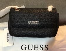 Image of GUESS Black Aymara Mini Crossbody Bag
