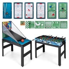 Image of 14-In-1 Game Table Combo Game Table for Party Game Room Family Night
