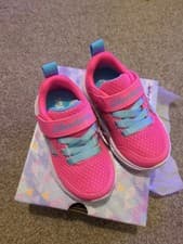 Image of Sketchers Girl Infant Size 4 uk Toddlers Trainers bnib