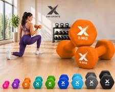 Image of XN8 Neoprene Dumbbells Pair Iron Hand Weights Aerobic Workout Fitness Home Gym