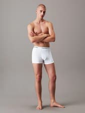 Image of Calvin Klein 3 Pack Relaxed Icon Trunks Cotton Stretch White Large BNIP RRP £44