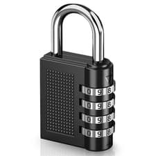 Image of 4 Digit Combination Padlock Heavy Duty Outdoor Lock Gym Travel Luggage Locker