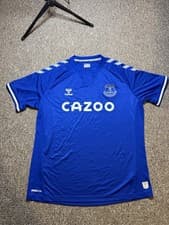 Image of 2020-21 Everton FC Home Shirt Size XL by Hummel