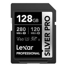Image of Lexar SILVER PRO SD Card 128GB UHS II SD Memory Card V60 U3 C10 Up to 280MB/s
