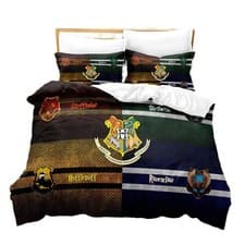 Image of HARRY POTTER Bedding Set 3Pcs Quilt Duvet Cover Dorm Single Double King Size 798