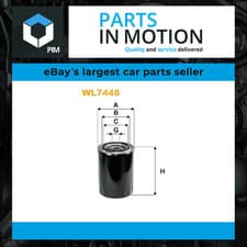 Image of Oil Filter WL7448 Wix Filters 068115561F Genuine Top Quality Guaranteed New
