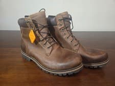 Image of Timberland Earthkeepers Boots Mens 13 Brown Leather Rugged 6" Waterproof 74134
