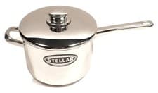 Image of STELLAR 8000 STAINLESS STEEL 18CM SAUCEPAN & METAL LID 2.4LTR