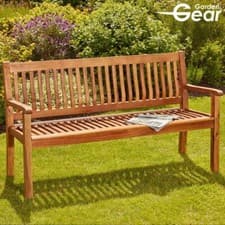 Image of Garden Gear Acacia Hardwood 3-Seat Bench Water Resistant Outdoor Patio Furniture