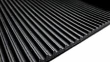 Image of 3mm FINE Ribbed Rubber Matting Roll Fluted Anti Slip - Various Widths & Lengths
