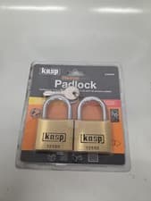Image of Kasp Premium Brass Padlock 50mm Twin Pack K12550D2