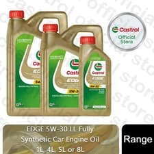 Image of Castrol EDGE 5W-30 LL Car Engine Oil Fully Synthetic Hyspec Standard 1, 4, 5, 8L