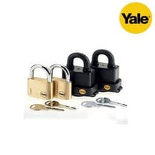 Image of PADLOCKS ALL KEYED ALIKE YALE SECURITY 2 BRASS 40MM & 2 WEATHERPROOF 51MM - NEW