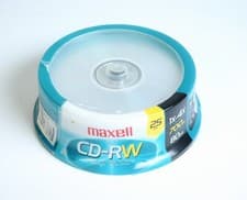 Image of NEW Sealed 25 Pack Maxell CD RW Re Writable 700MB 80 Min *NEW SEALED*