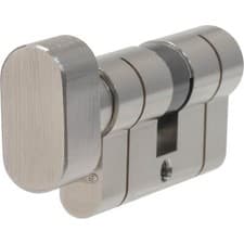 Image of Abus KE50PS Double Euro Thumbturn Cylinder Lock 80mm 40mm x 40mm Nickel