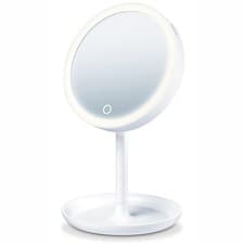 Image of Beurer Makeup Mirror BS45 LED Light Magnetic Mirror 5x Magnification Dimmer