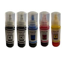 Image of 5x 103 Ink Bottles for Epson EcoTank L3252 L5296 L3250 L3156 L3111 L3210 L5190