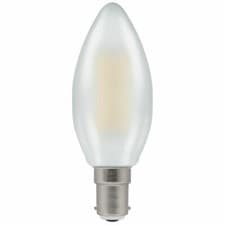 Image of CROMPTON LED Candle Filament Pearl Dimmable 5W 2700K SBC  B15d