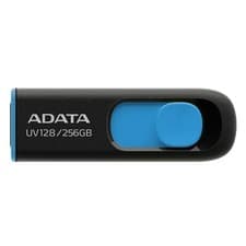 Image of ADATA UV128 USB flash drive 256 GB USB Type-A 3.2 Gen 1 (3.1 Gen 1) Black Blue