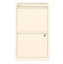 Image of Bisley A4 Filing Cabinet 2 Drawer Flush Handle Chalk White