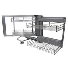 Image of KuKoo Right Hand Corner Kitchen Pull Out Baskets, 90-100cm