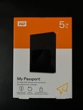 Image of WD WDBPKJ0050BBK My Passport 5TB Portable Hard Drive - Brand New Sealed