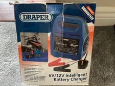 Image of Draper 6V/12V Intelligent Battery Charger 33861
