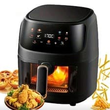 Image of 8L Large Capacity AirFryer OilFree Electric Oven Touchscreen Glass Window Family
